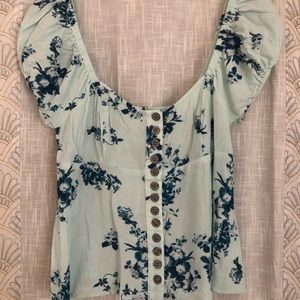 Floral Free People blouse